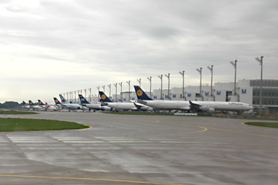 September 2013 | Parade von Langstreckenmaschinen am Flughafen M&uuml;nchen (EEDM)