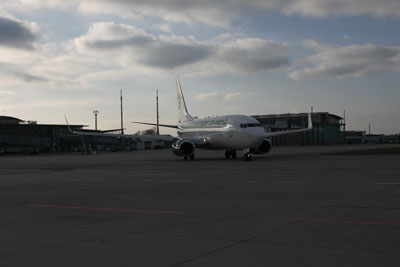 Januar 2018 | D-AGES | Boeing 737-75B | Germania | Flughafen Erfurt-Weimar (EDDE)