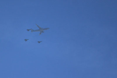 M&auml;rz 2021 | T-055 | Airbus A330-243MRTT | NATO | Luftbetankung &uuml;ber Mittelsachsen 