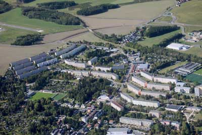 September 2019 | Auerbach/Vogtland - Neubaugebiet, Stadion und Flugplatz